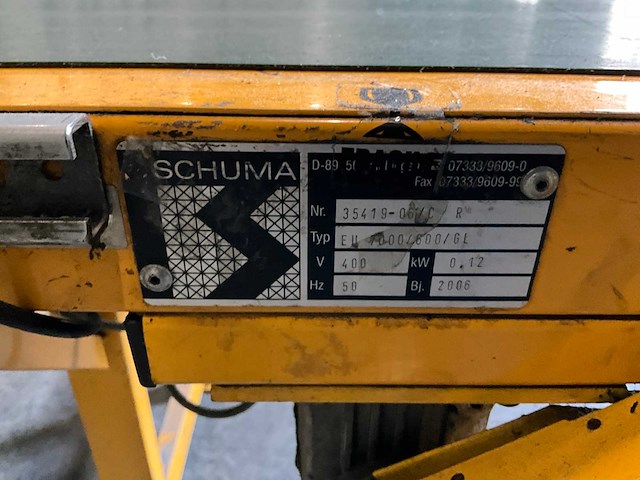 2006 schuma eu 7000/600/gl transportband - afbeelding 6 van  6