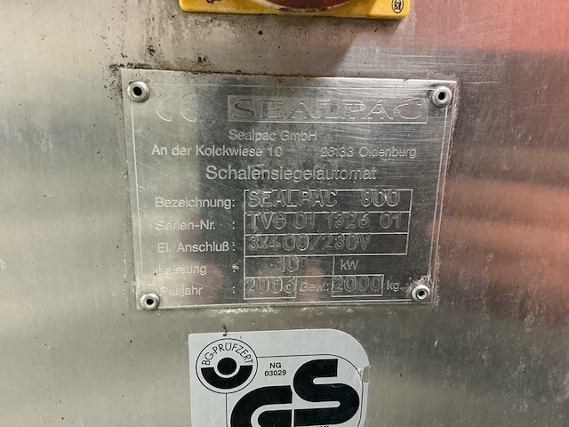 2006 sealpac (map) 800 traysealer - afbeelding 9 van  20