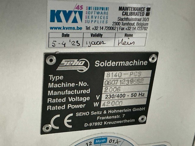 2006 seho 8140 pcs golfsoldeermachine - afbeelding 5 van  11