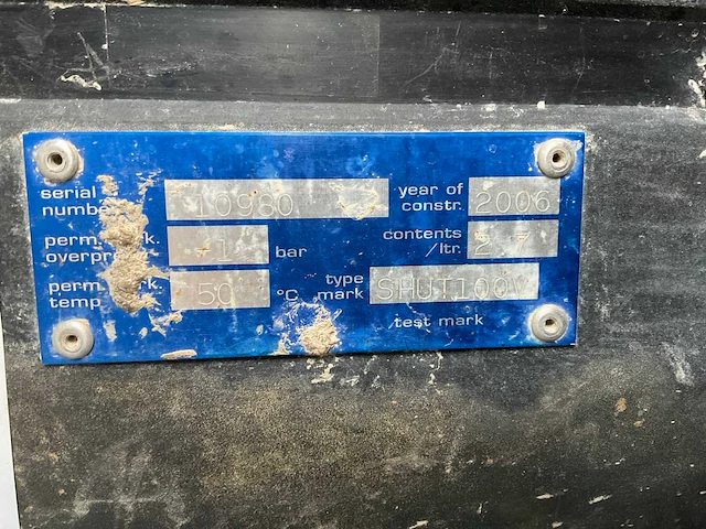 2006 shut100v draagbare elektrische druk-/testpompinstallatie - afbeelding 4 van  4