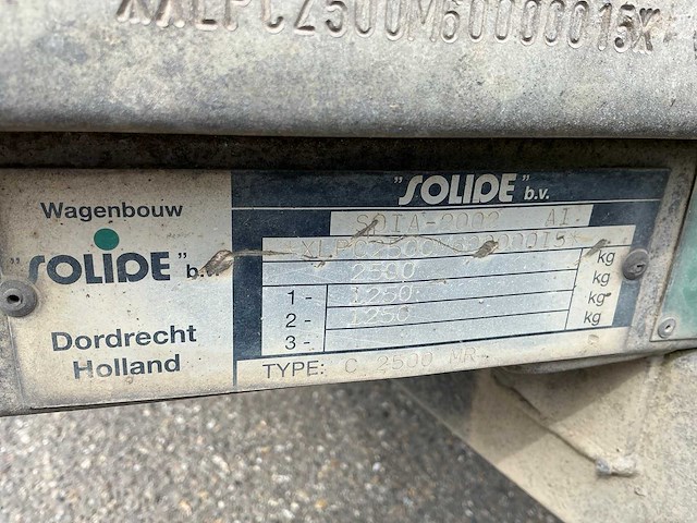 2006 solide c 2500 mr aanhangwagen - afbeelding 10 van  19