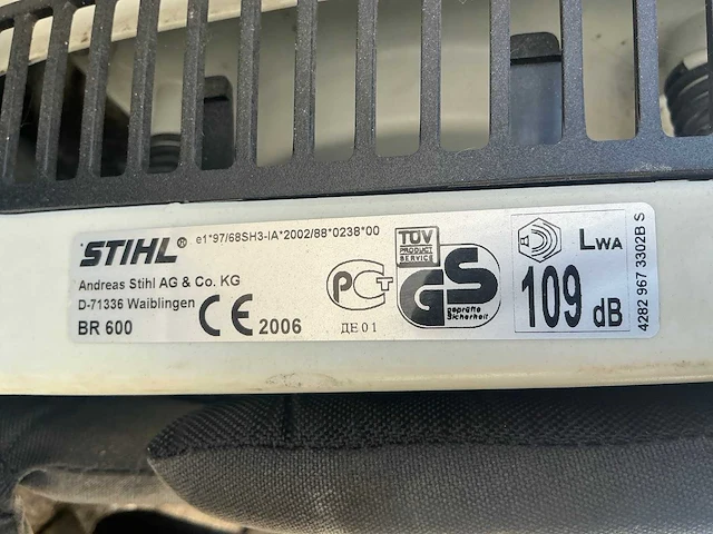 2006 stihl br 600 bladblazer - afbeelding 7 van  7