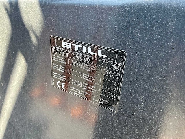 2006 still r70-20t compact vorkheftruck - afbeelding 17 van  24