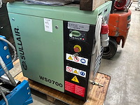 2006 sullair ws0708 ac sull schroefcompressor met koeldroger - afbeelding 3 van  9