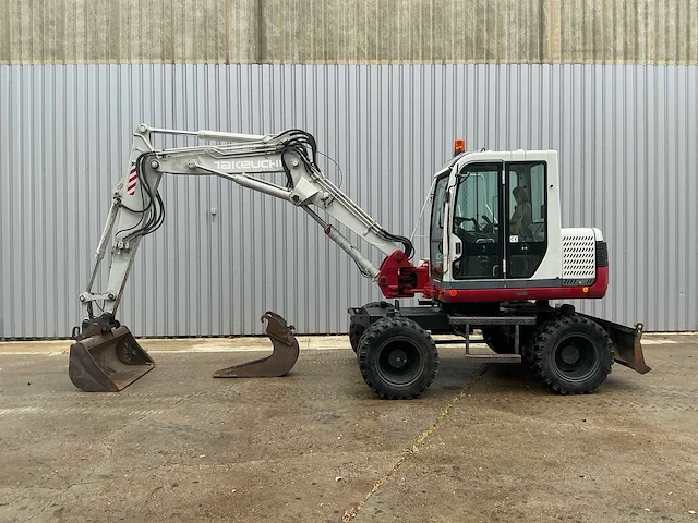 2006 takeuchi tb175w mobiele graafmachine met cw10, 2 bakken en extra banden - afbeelding 2 van  32