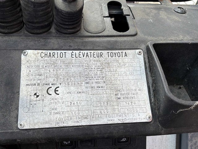 2006 toyota 62-7fdf30 vorkheftruck - afbeelding 14 van  21