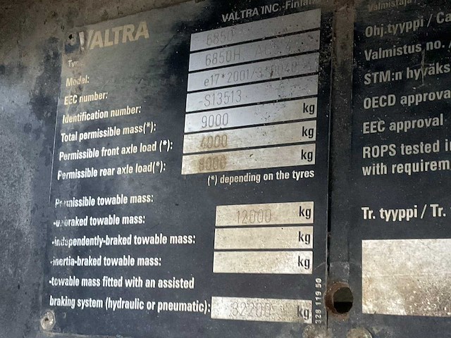 2006 valtra 6850 hi-tech vierwielaangedreven landbouwtractor - afbeelding 18 van  34