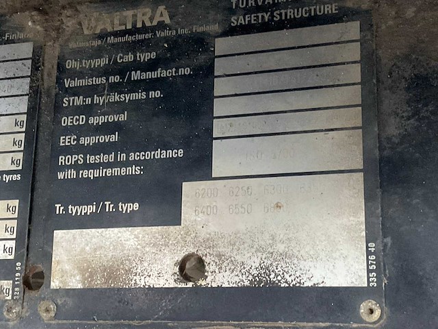 2006 valtra 6850 hi-tech vierwielaangedreven landbouwtractor - afbeelding 19 van  34