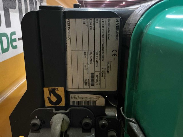 2006 verlinde 3.200 kg x 14,25 m bovenloopkraan - afbeelding 5 van  17
