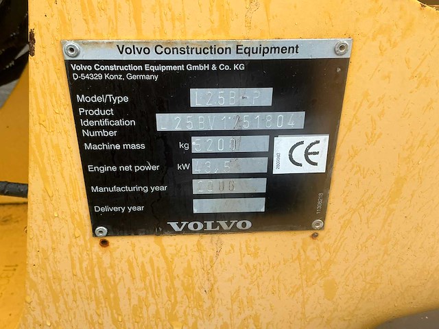 2006 volvo l25b shovel wiellader - afbeelding 25 van  31