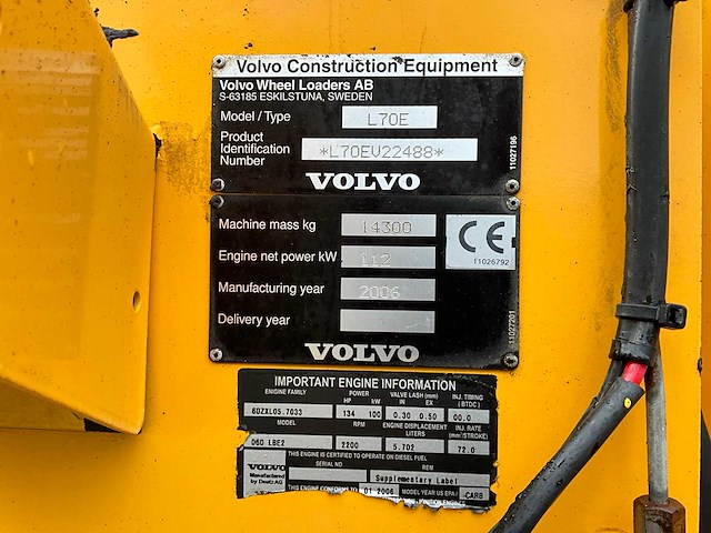 2006 volvo l70e shovel - afbeelding 25 van  25