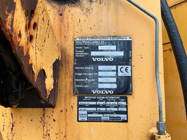 2006 volvo l70e shovel - afbeelding 27 van  28