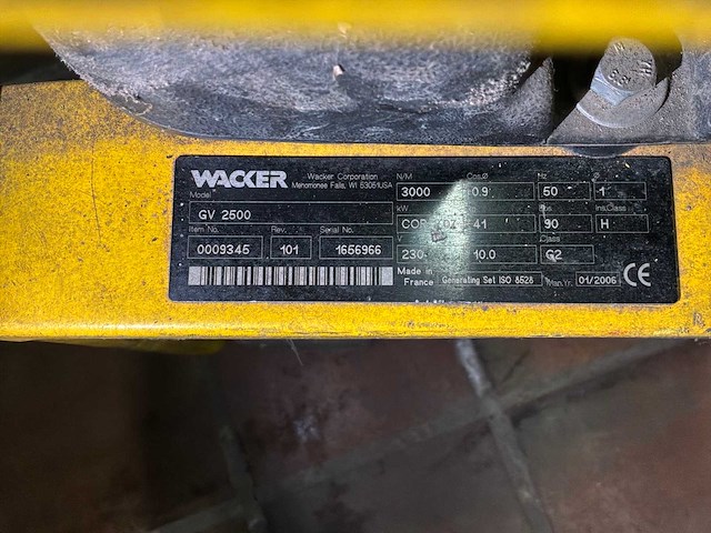 2006 wacker gv2500 stoomgenerator - afbeelding 5 van  5