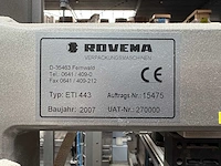 2007 - rovema eti 443 automatische tray-/displayverpakkingsmachine - afbeelding 231 van  279