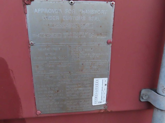 2007 - zeecontainer 20ft - afbeelding 1 van  6