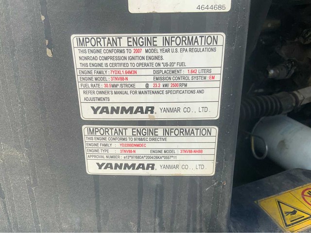 2007 airman ax30u-4 minigraafmachine - afbeelding 27 van  34