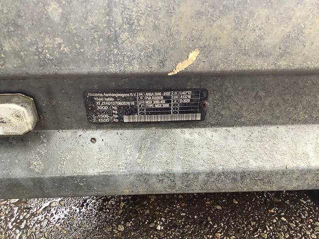2007 anssems machine transporter aanhangwagen - afbeelding 6 van  6
