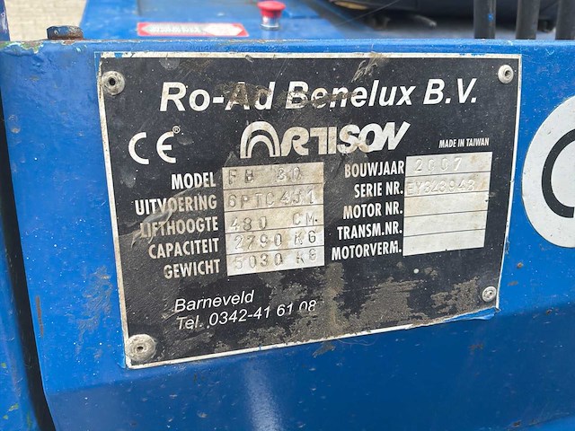 2007 artison fb30 vorkheftruck - afbeelding 3 van  11