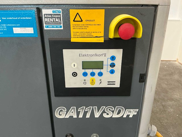 2007 atlas copco ga11vsdff schroefcompressor - afbeelding 16 van  18