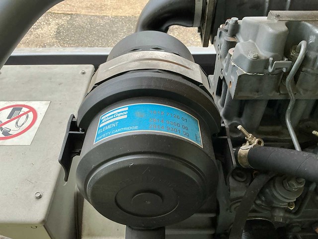 2007 atlas copco qax12 stroomgenerator aanhangwagen - afbeelding 8 van  17