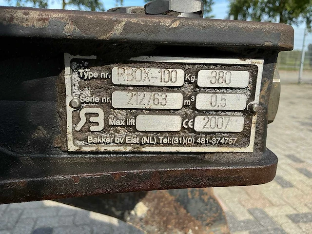 2007 bakker rbox-100 knijpbak - afbeelding 2 van  10