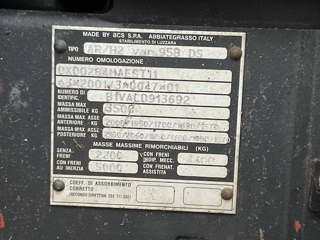 2007 bcs volcan 950 dualsteer compacttractor - afbeelding 15 van  22