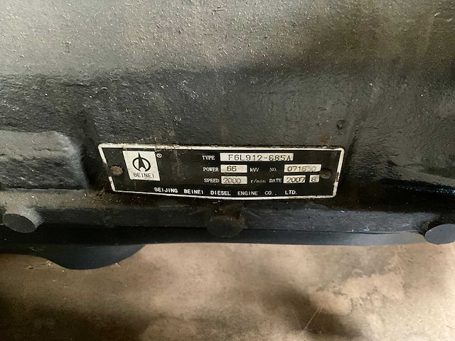 2007 beijing beinei diesel engine co. ltd. f6l912-g85a dieselmotor - afbeelding 8 van  8