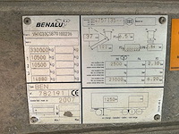 2007 benalu c33 2-assige aluminium kipperoplegger – 21 m³ - afbeelding 22 van  28
