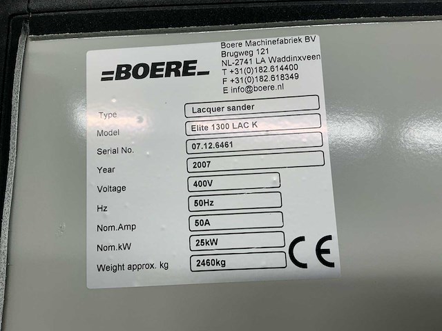 2007 boere lacquer sander breedbandschuurmachine - afbeelding 9 van  50