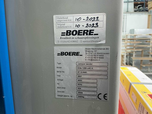 2007 boere lacquer sander breedbandschuurmachine - afbeelding 44 van  50