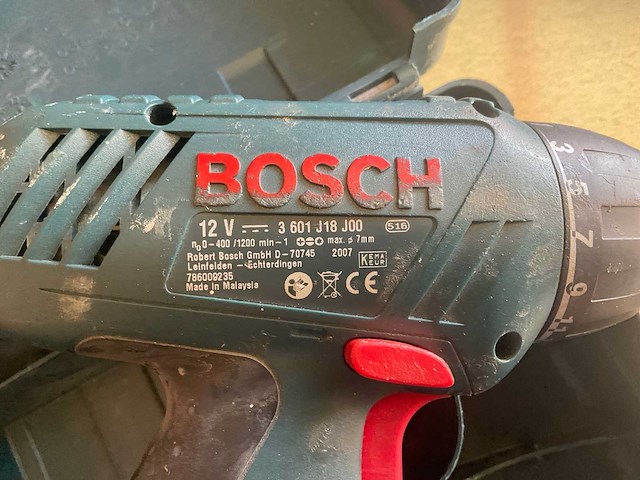 2007 bosch gsr 12-2 schroefboormachine - afbeelding 2 van  2