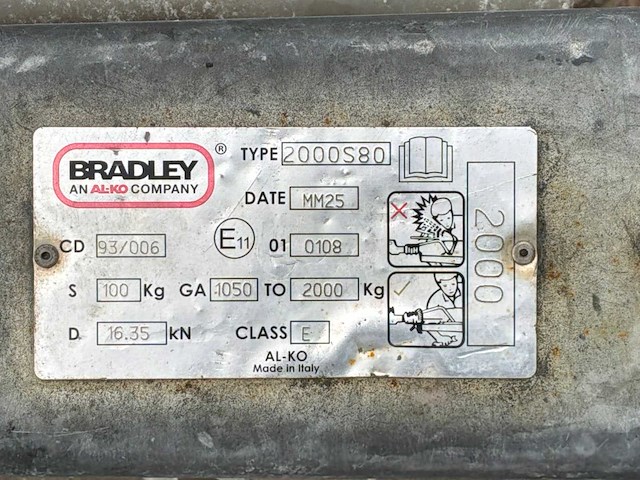 2007 brendon powerwashers bbw1000 hogedrukreiniger aanhangwagen - afbeelding 10 van  12