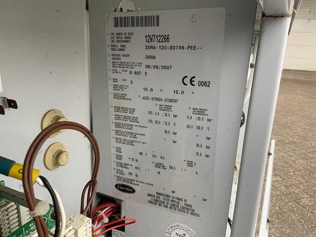 2007 carrier 30ra-120-b0749-pee chiller - afbeelding 2 van  11