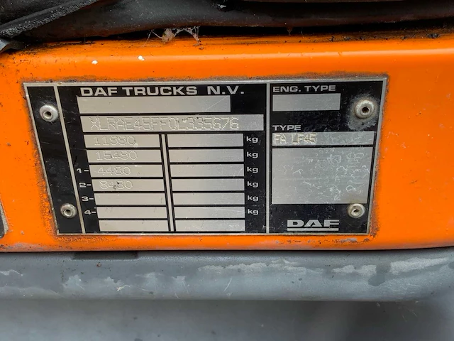 2007 daf lf45.160 veegwagen - afbeelding 9 van  18