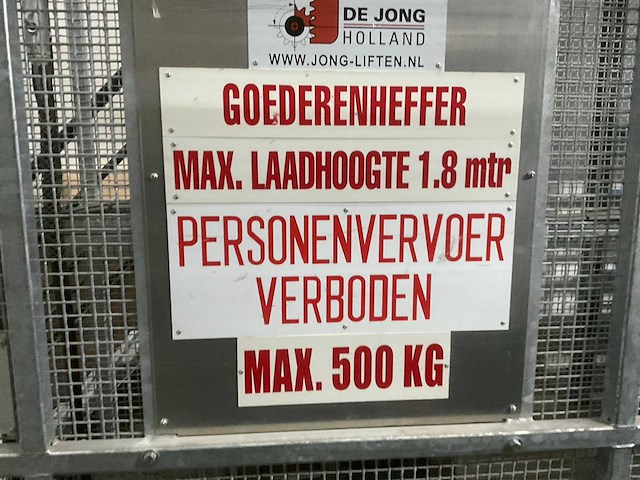 2007 de jong sl500 materiaallift - afbeelding 2 van  10