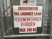 2007 de jong sl500 materiaallift - afbeelding 2 van  10