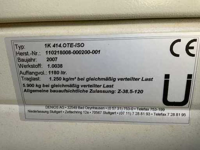2007 denios opslag container - afbeelding 3 van  9