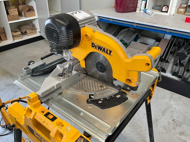 2007 dewalt dw743 afkortcirkelzaagmachine - afbeelding 5 van  7