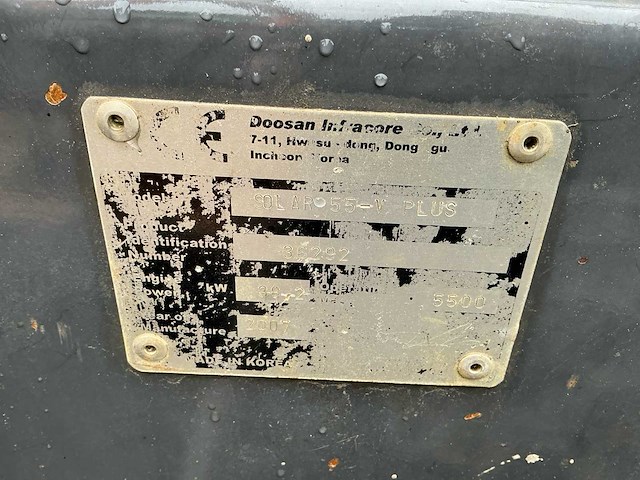 2007 doosan solar 55v midigraafmachine - afbeelding 35 van  40