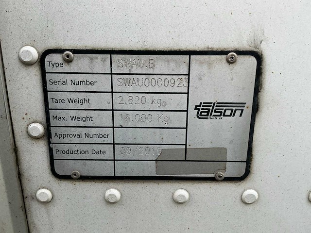 2007 draco acs220 aanhangwagen voor wisselopbouw - afbeelding 8 van  23