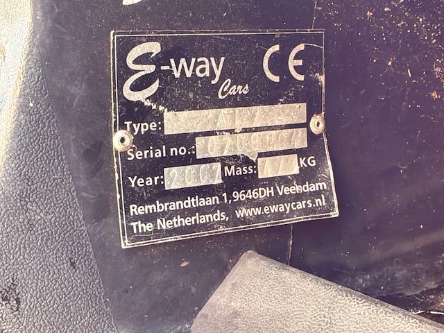 2007 e-way a12 elektrische golfkar - afbeelding 6 van  11