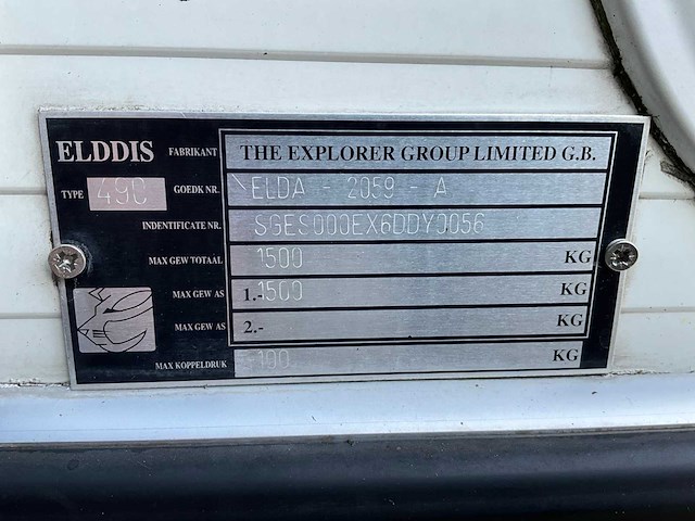 2007 elddis 490 caravan wx-vh-01 - afbeelding 12 van  17