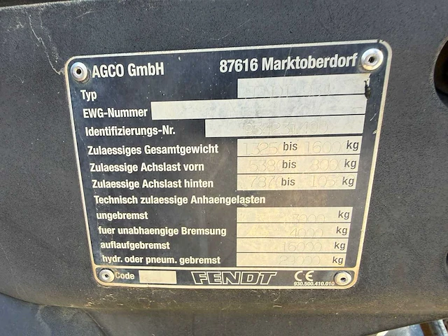 2007 fendt 936 vierwielaangedreven landbouwtractor - afbeelding 7 van  15