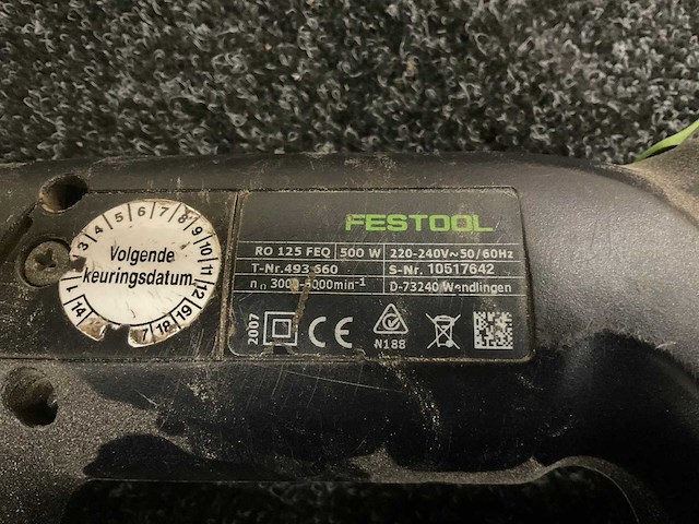 2007 festool ro 125 feq exenterschuurmachine - afbeelding 3 van  4