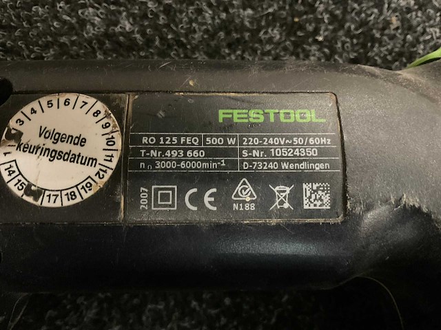 2007 festool ro 125 feq exenterschuurmachine - afbeelding 4 van  4