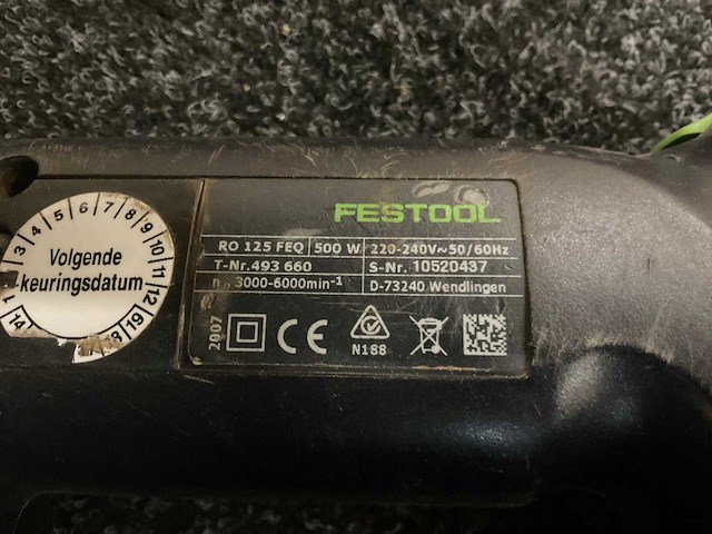 2007 festool ro 125 feq exenterschuurmachine - afbeelding 3 van  4