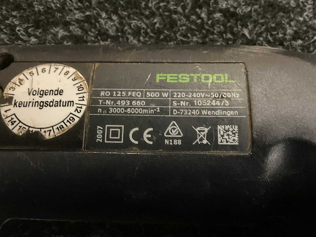2007 festool ro 125 feq exenterschuurmachine - afbeelding 4 van  4