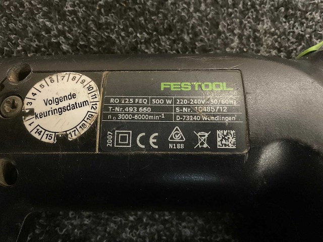 2007 festool ro 125 feq exenterschuurmachine - afbeelding 4 van  4