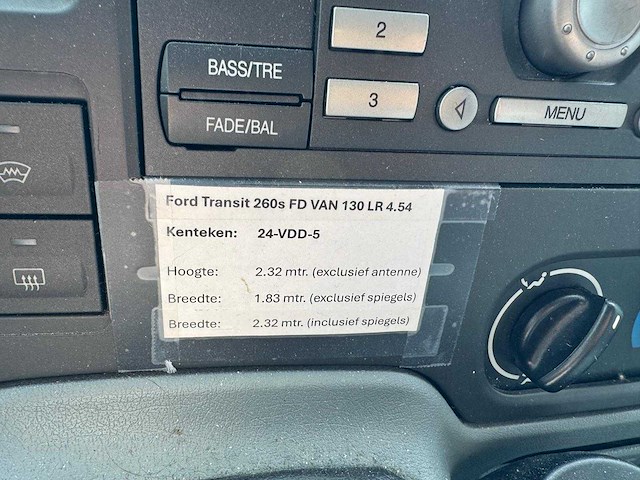 2007 ford transit 260s 2.2 tdci dc invalide vervoer rolstoel gehandicapte 24-vdd-5 - afbeelding 24 van  26