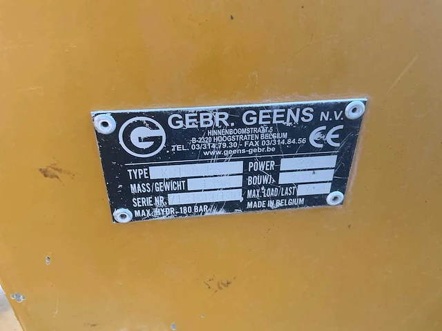 2007 gebr. geens knikmops 130 wiellader - afbeelding 13 van  22